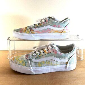 VANS Off The Wall Shoes Psychedelic Pastel Tie Dye Size 9